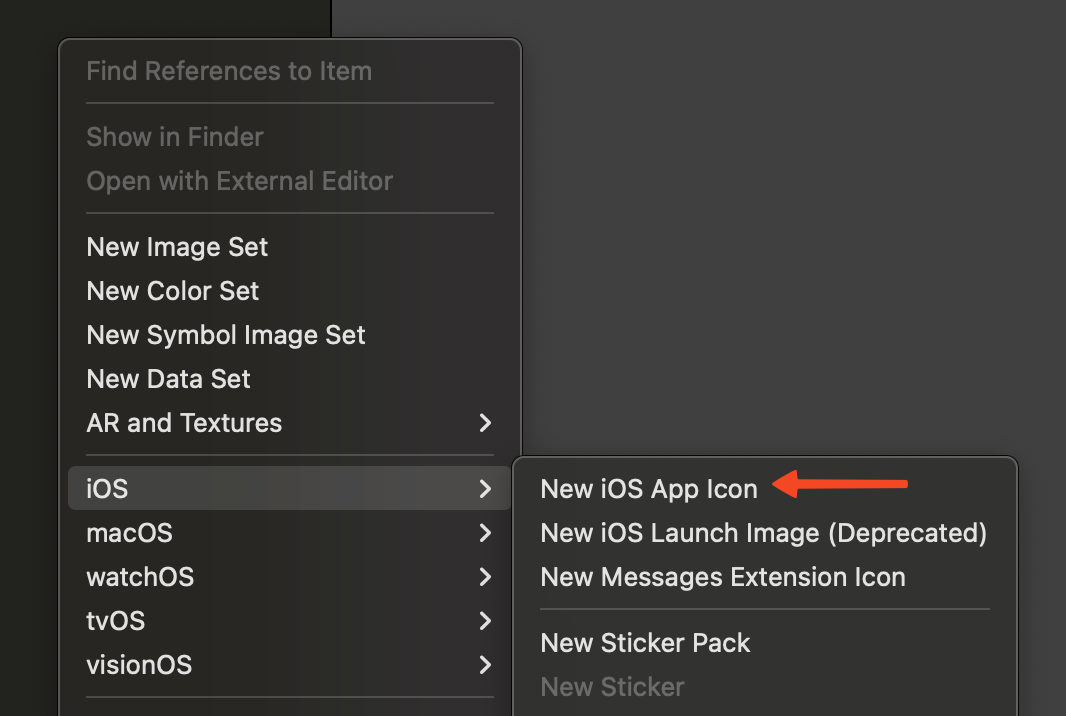 Xcode App Icon Settings